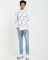 Shop Men's White Needed AOP Sweatshirt-Full