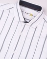 Shop White Stripe Slim Fit Casual Shirt