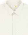 Shop White Twill Lycra Print Shirt