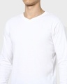 Shop Men's White V-Neck T-shirt