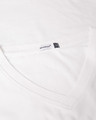 Shop White V Neck Full Sleeve T-Shirt