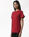 Shop Pack of 2 Women's White & Red Boyfriend T-shirt-Full