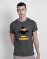 Shop Who Cares Duck Half Sleeve T-Shirt (LTL)-Front