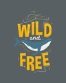 Shop Wild And Free Nautical 3/4th Sleeve Slim Fit T-Shirt Nimbus Grey-Full