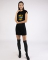 Shop Wild And Free Nautical Cap Sleeve Printed T-Shirt Dress Black-Design