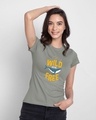 Shop Wild And Free Nautical Half Sleeve T-Shirt Meteor Grey-Front