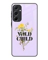 Shop Wild Flower Premium Glass Case for Samsung Galaxy A55 5G(Shock Proof, Scratch Resistant)-Front