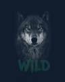 Shop Wild Wolf Half Sleeve T-Shirt