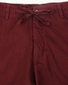 Shop Wine Red Casual Cotton Trouser