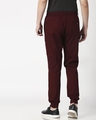 Shop Wine Red Cotton Jogger Pants-Full