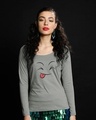 Shop Winky Smiley Scoop Neck Full Sleeve T-Shirt-Front