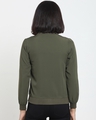 Shop Winter Moss Fashion Color Block Bomber Jacket-Full