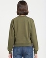 Shop Women's Winter Moss Crop Sweatshirt-Design