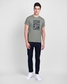 Shop With a Plan Half Sleeve T-Shirt Meteor Grey-Design