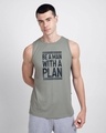 Shop With a Plan Round Neck Vest Meteor Grey-Front