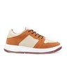 Shop Women's Brown & Beige Color Block Sneakers