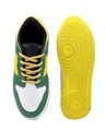 Shop Women's Green & Yellow Color Block Sneakers-Full