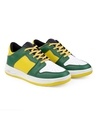 Shop Women's Green & Yellow Color Block Sneakers