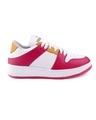Shop Women's Pink Color Block Sneakers-Full