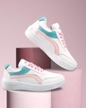 Shop Women's White Color Block Sneakers-Front
