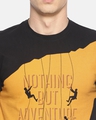 Shop Men Black Nothing But Adventure Printed T Shirt-Full