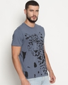 Shop Men China Blue Leopard Graphic Printed T Shirt-Full