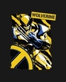 Shop Wolverine Poster Full Sleeve Raglan T-Shirt Black - White (XML)