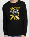 Shop Wolverine Poster Full Sleeve T-Shirt Black (XML)-Front