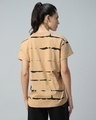 Shop Women's Brown All Over Printed Boyfriend T-shirt-Design