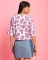Shop Women's Pink Camo Printed Oversized Short Top-Design