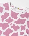 Shop Women's Pink Camo Printed Oversized Short Top