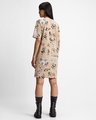Shop Women's Brown All Over Printed Oversized Dress-Design