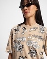 Shop Women's Brown All Over Printed Oversized Dress