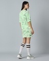 Shop Women's Green All Over Printed Oversized Dress-Design