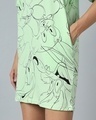 Shop Women's Green All Over Printed Oversized Dress