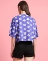 Shop Women's Blue All Over Printed Oversized Short Top-Design