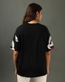 Shop Women's Black Mickey Graphic Printed Oversized Plus Size T-shirt-Design