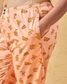 Shop Women's Orange All Over Printed Plus Size Pyjamas