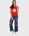 Shop Women's Red Being Cute Is My Superpower Graphic Printed T-Shirt-Design