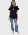 Shop Women's Black Align Graphic Printed Boyfriend T-shirt-Full