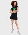 Shop Women's Black Fragile Graphic Printed Slim Fit T-shirt-Design