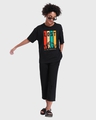 Shop Women's Black Lost Mountains Graphic Printed Oversized T-shirt-Design