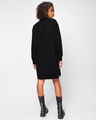 Shop Women's Black Cold Outside Typography Plus Size Oversized Dress-Design
