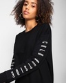 Shop Women's Black Cold Outside Typography Plus Size Oversized Dress