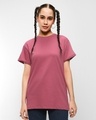 Shop Pack of 2 Women's Pink & Black Boyfriend T-shirt-Design