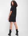 Shop Women's Black Oversized T-Shirt Dress-Design