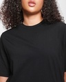 Shop Women's Black Oversized T-Shirt Dress
