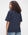 Shop Pack of 2 Women's Black & Navy Blue Oversized T-shirt-Design