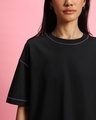 Shop Women's Black Oversized T-shirt
