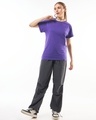 Shop Women's Skipper Blue Boyfriend T-shirt-Full